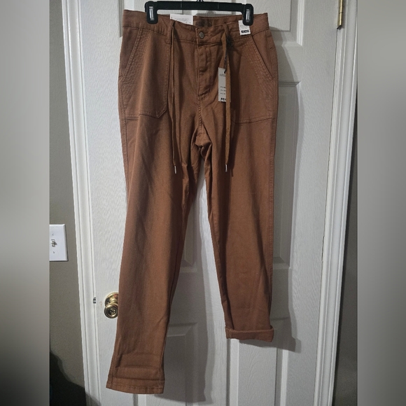 NWT Judy Blue Garmet Dyed Straight Leg Camel Colored High Waist Jeans, Sz 11/30. - Picture 2 of 11